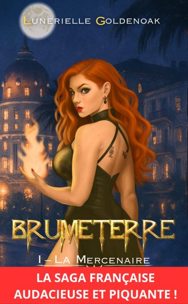 Couverture de Brumeterre 1 - La Mercenaire avec blurb